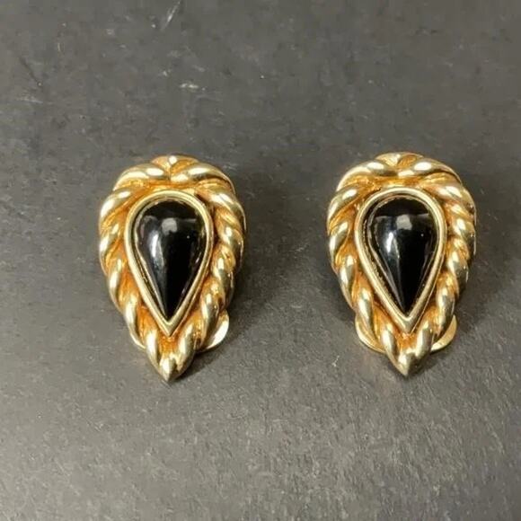 Christian Dior Vintage Clip On Earrings - Picture 2 of 7